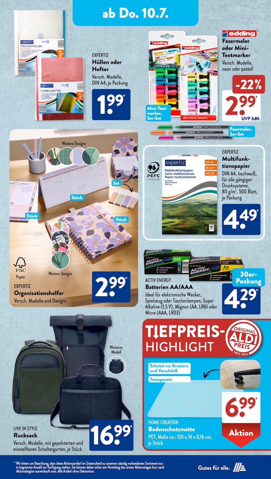 Aldi Aldi Süd Prospekt ab Montag Seite 9