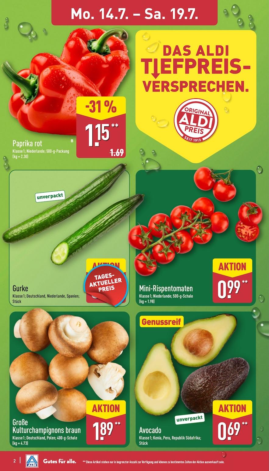 Aldi Aldi Nord Prospekt ab Montag Seite 2