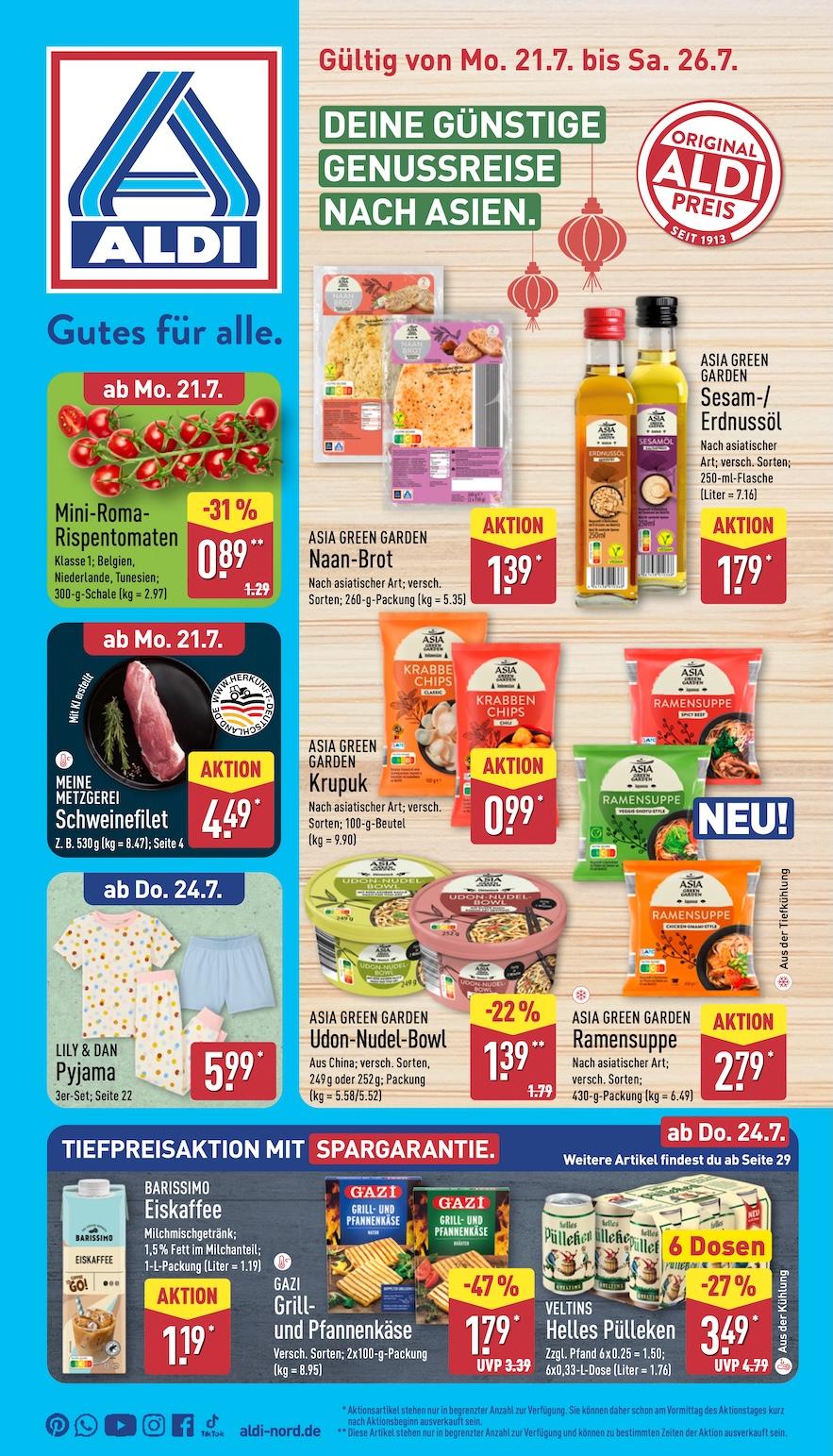 Aldi Aldi Nord Prospekt ab Montag Seite 1