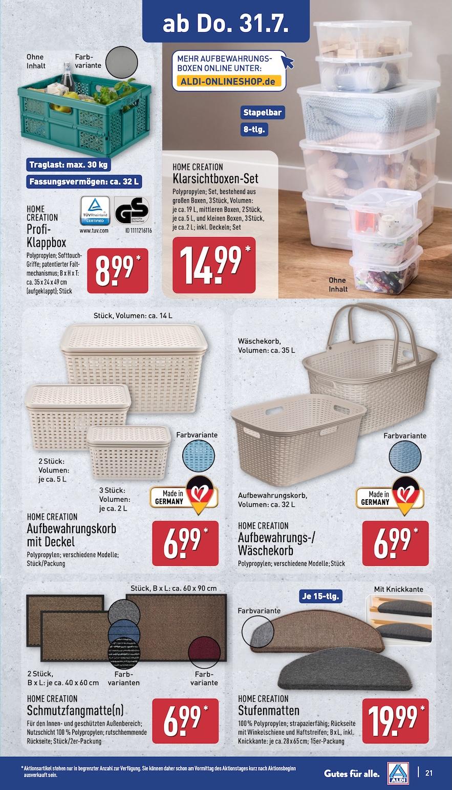 Aldi Aldi Nord Prospekt ab Montag Seite 21