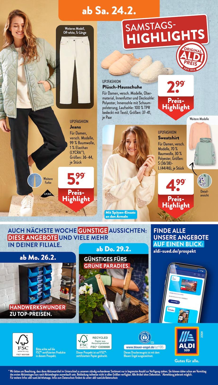 Aldi Aldi Süd Prospekt ab Montag Seite 30