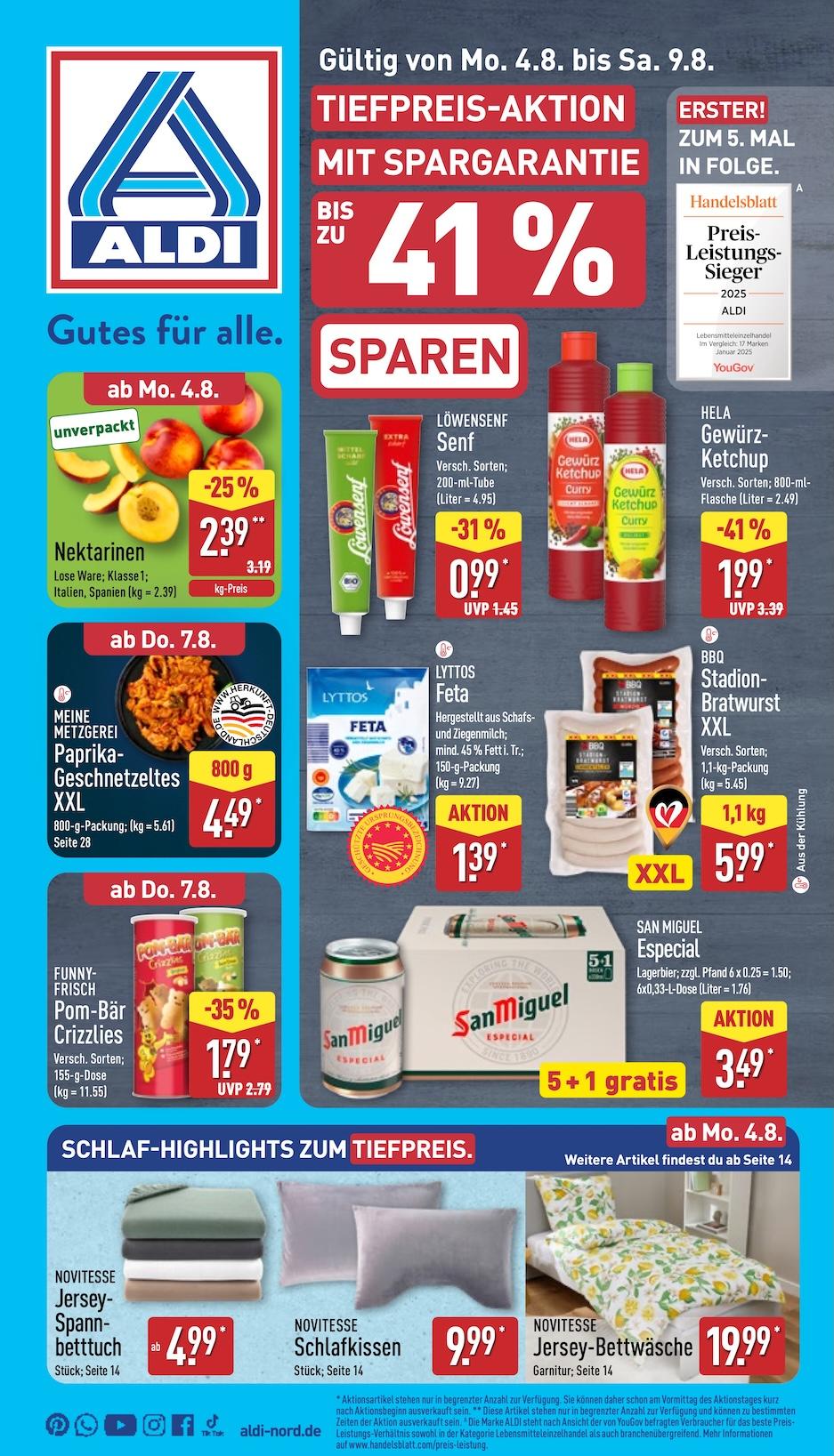 Aldi Aldi Nord Prospekt ab Montag Seite 1