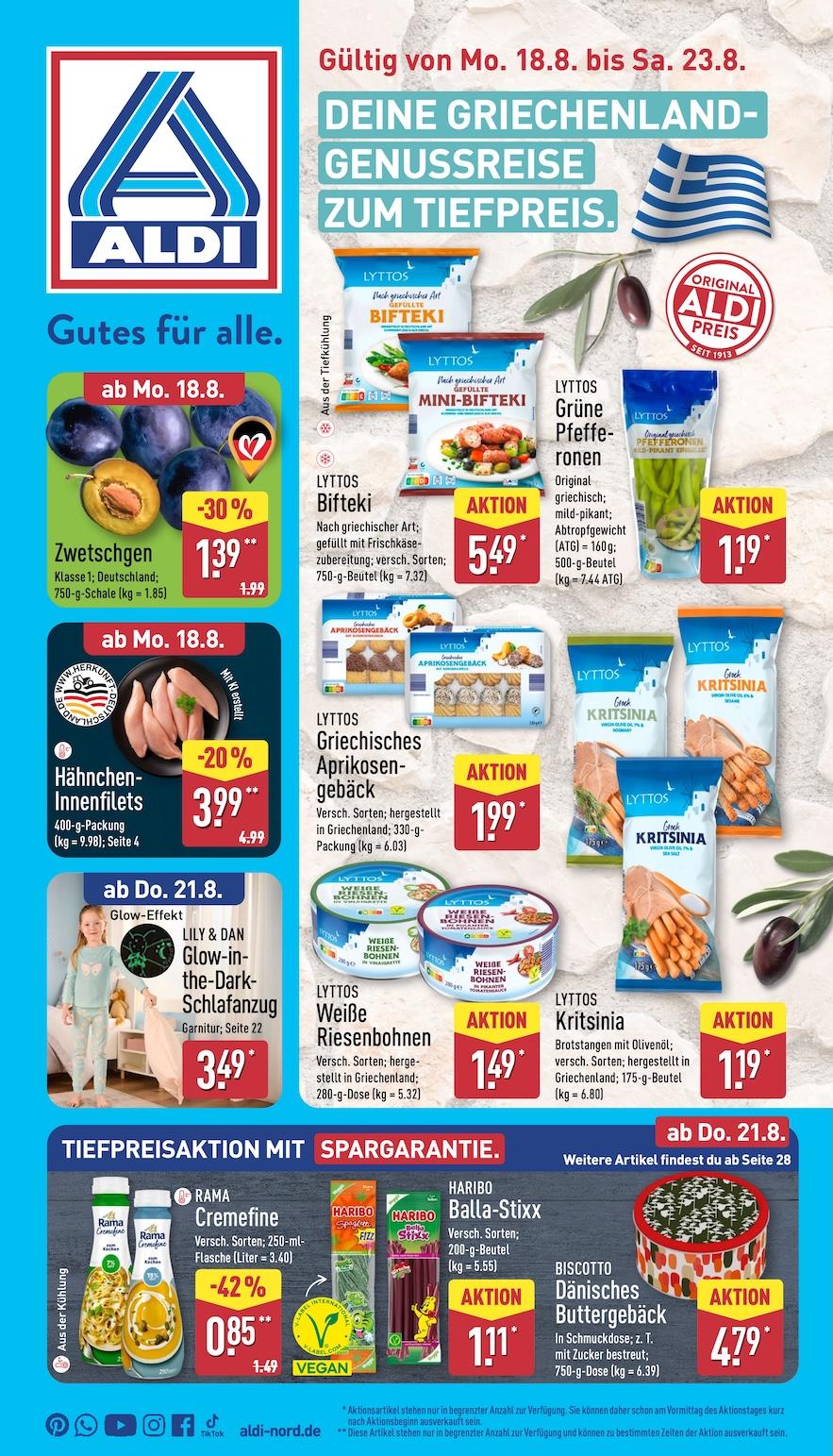 Aldi Aldi Nord Prospekt ab Montag Seite 1