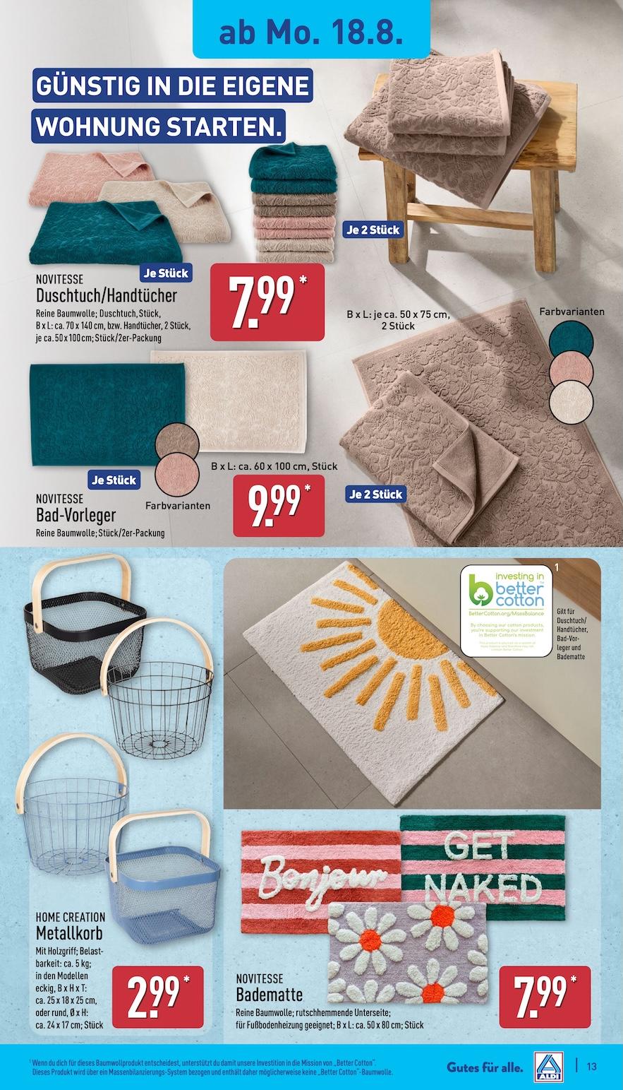 Aldi Aldi Nord Prospekt ab Montag Seite 13