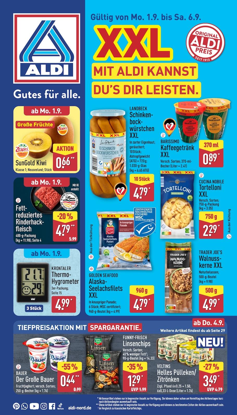 Aldi Aldi Nord Prospekt ab Montag Seite 1