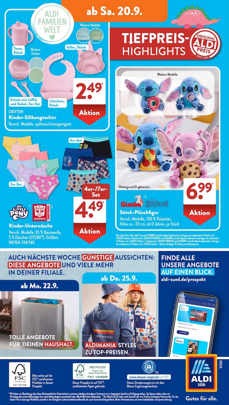 Aldi Aldi Süd Prospekt ab Montag Seite 20