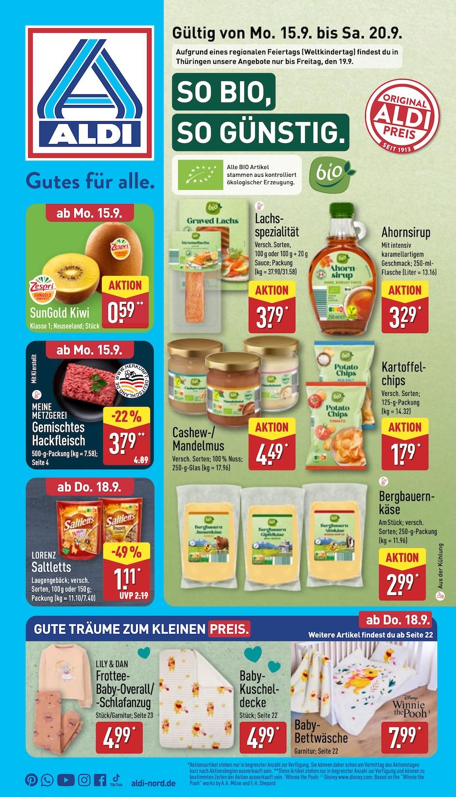 Aldi Aldi Nord Prospekt ab Montag Seite 1