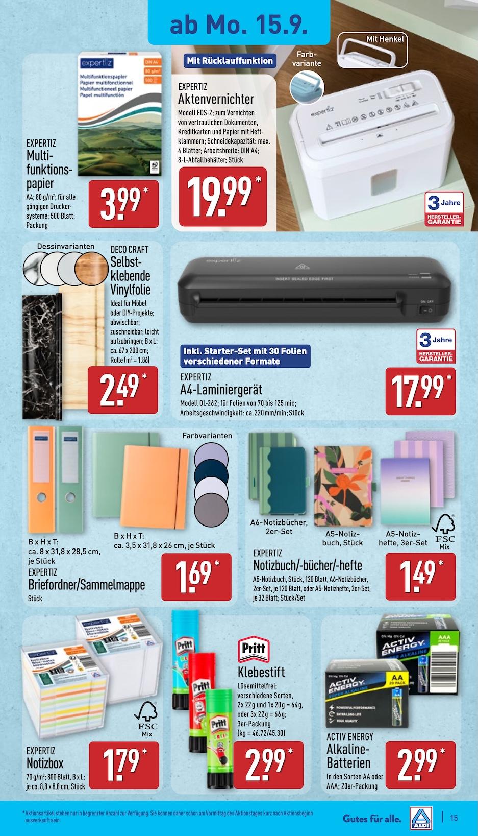 Aldi Aldi Nord Prospekt ab Montag Seite 15