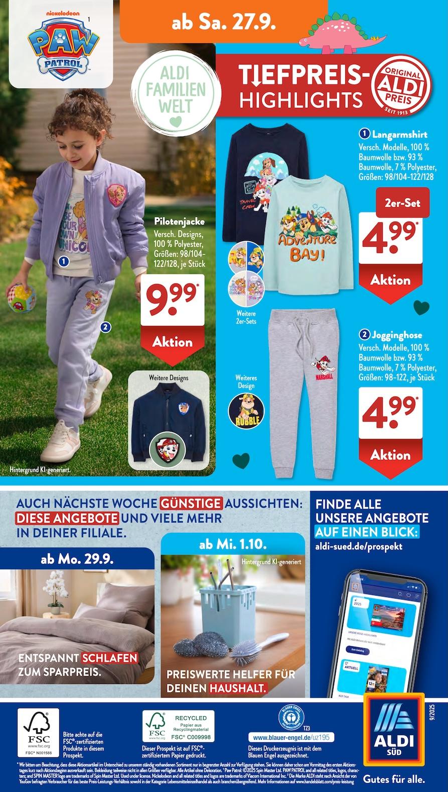 Aldi Aldi Süd Prospekt ab Montag Seite 20