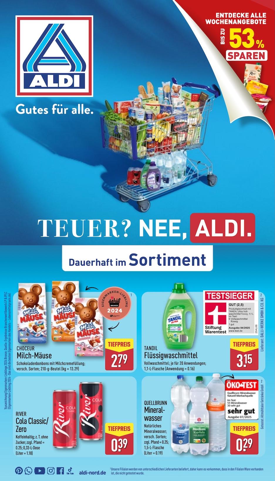 Aldi Aldi Nord Prospekt ab Montag Seite 1
