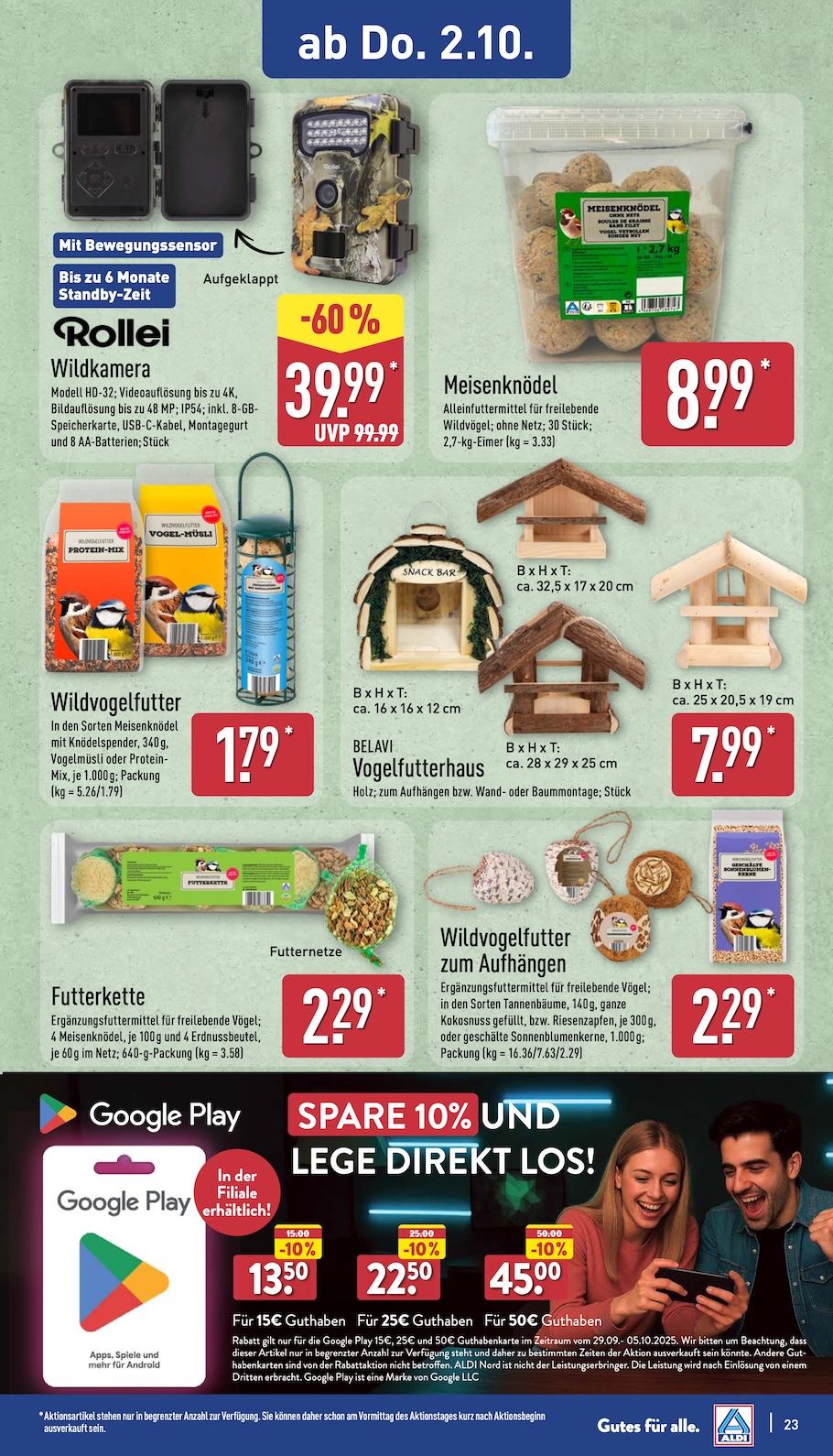 Aldi Aldi Nord Prospekt ab Montag Seite 23