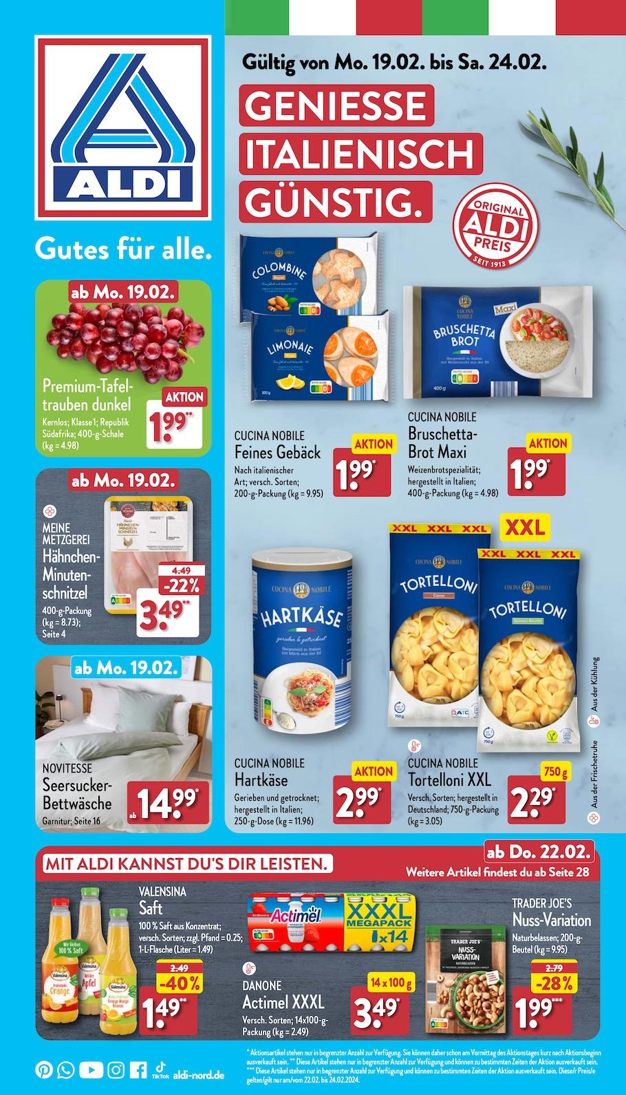 Aldi Aldi Nord Prospekt ab Montag Seite 1