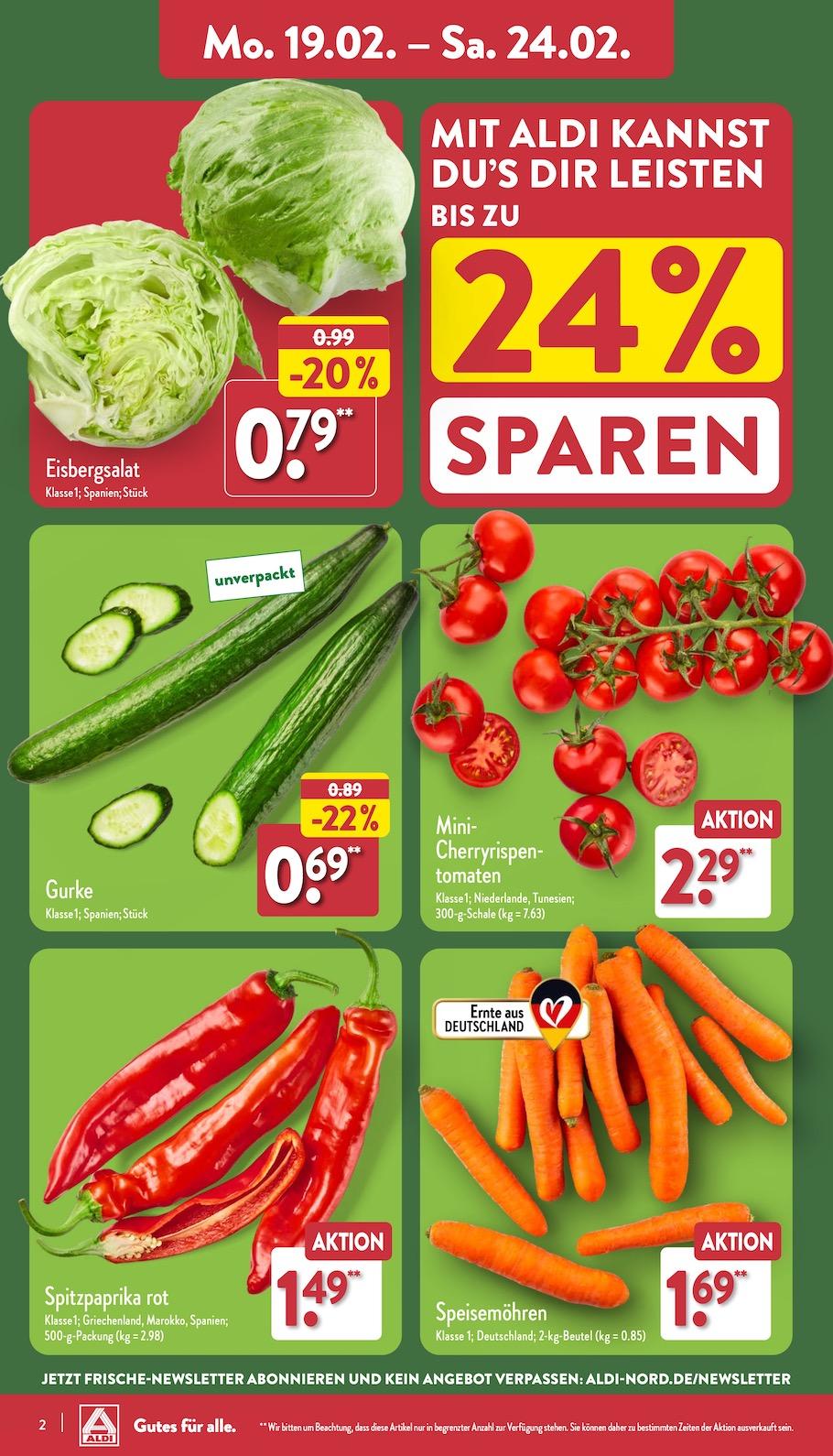 Aldi Aldi Nord Prospekt ab Montag Seite 2