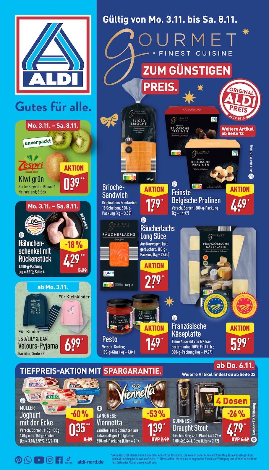 Aldi Aldi Nord Prospekt ab Montag Seite 1