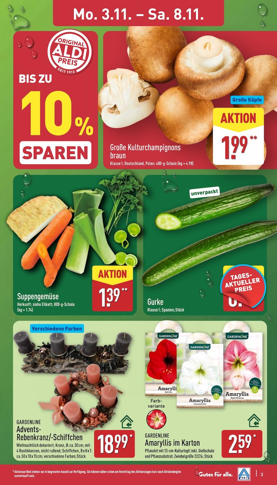 Aldi Aldi Nord Prospekt ab Montag Seite 3