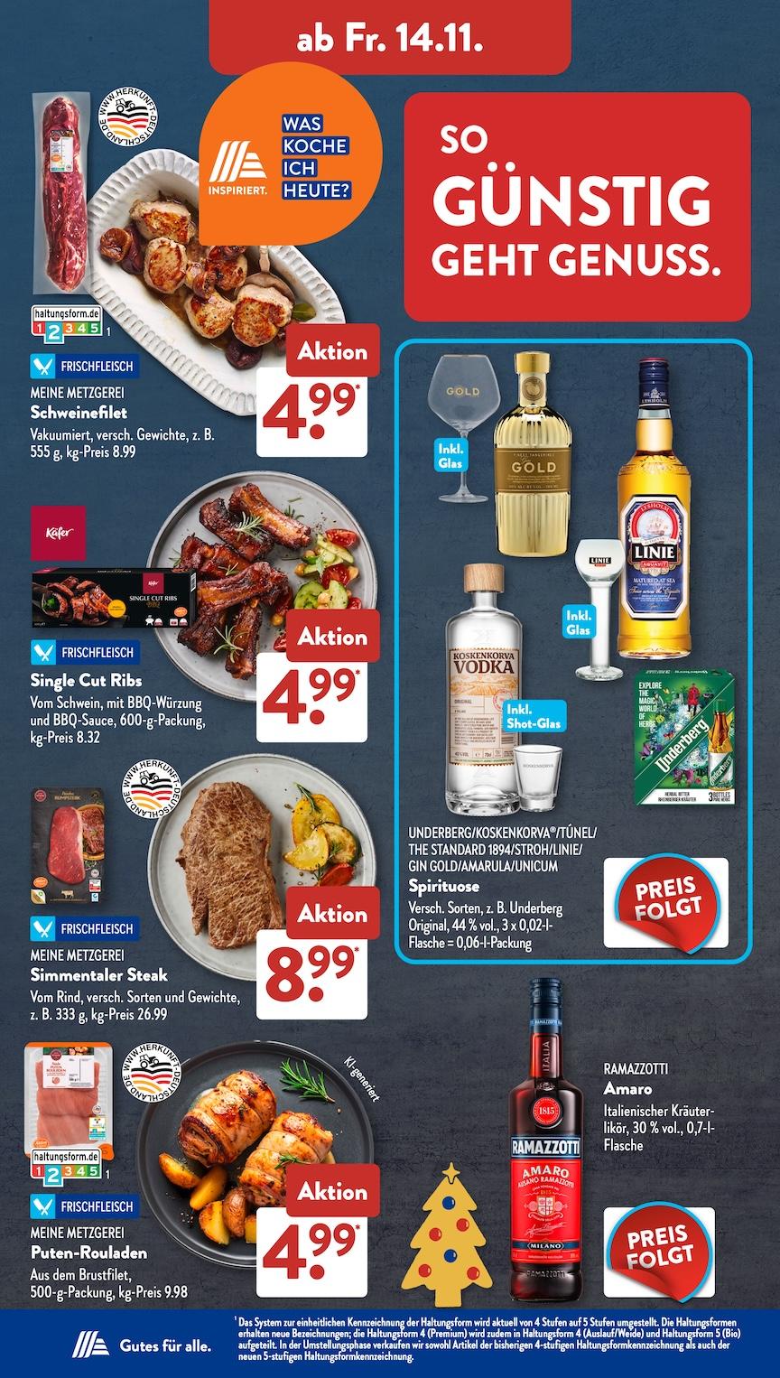 Aldi Aldi Süd Prospekt ab Montag Seite 14