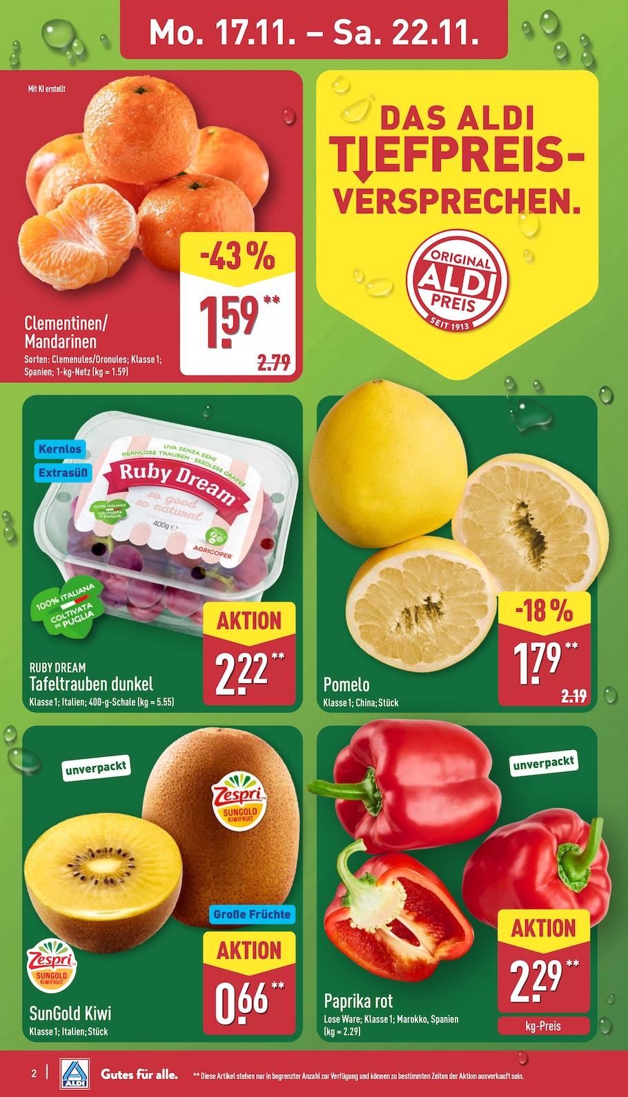 Aldi Aldi Nord Prospekt ab Montag Seite 2