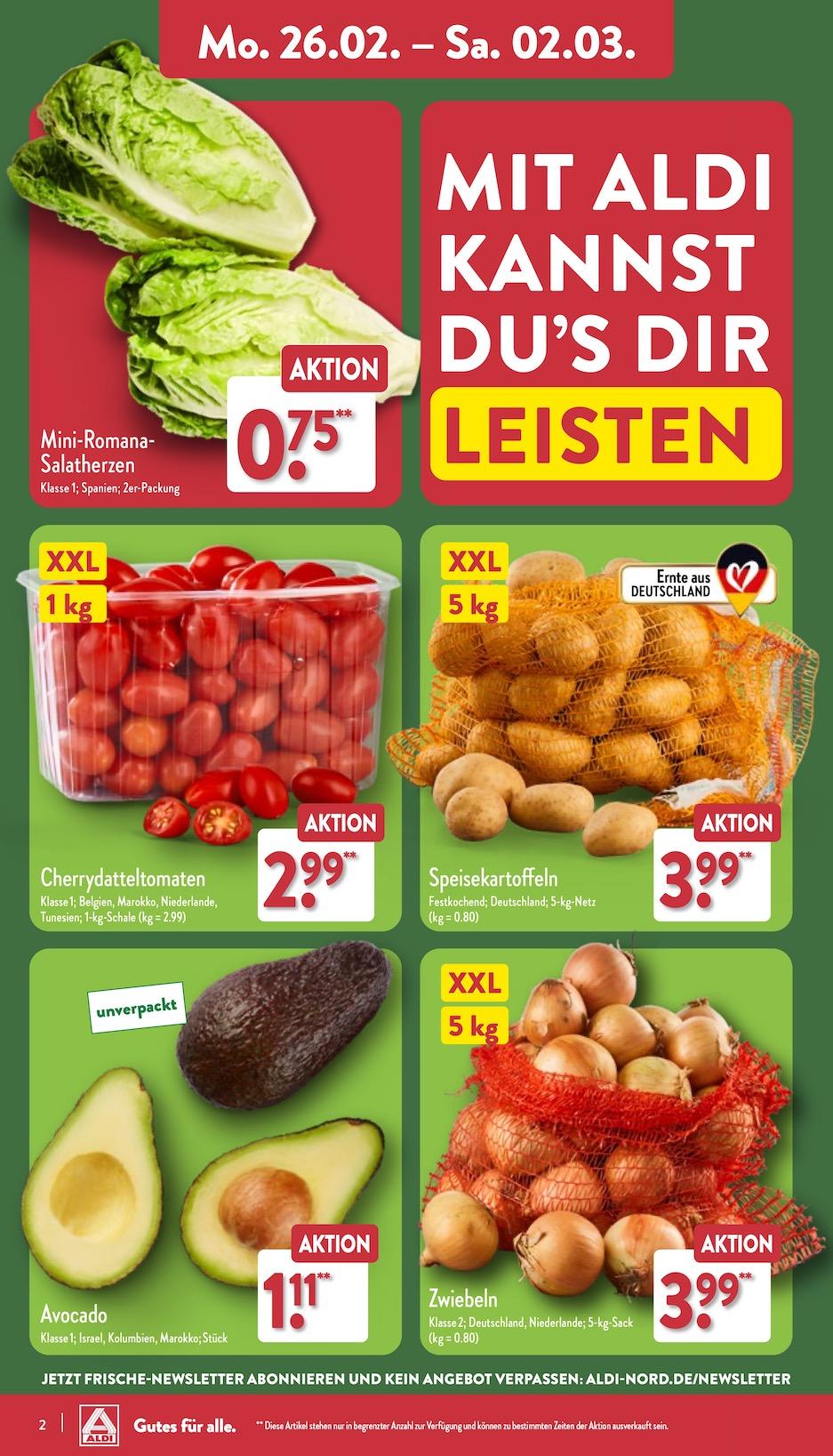 Aldi Aldi Nord Prospekt ab Montag Seite 2
