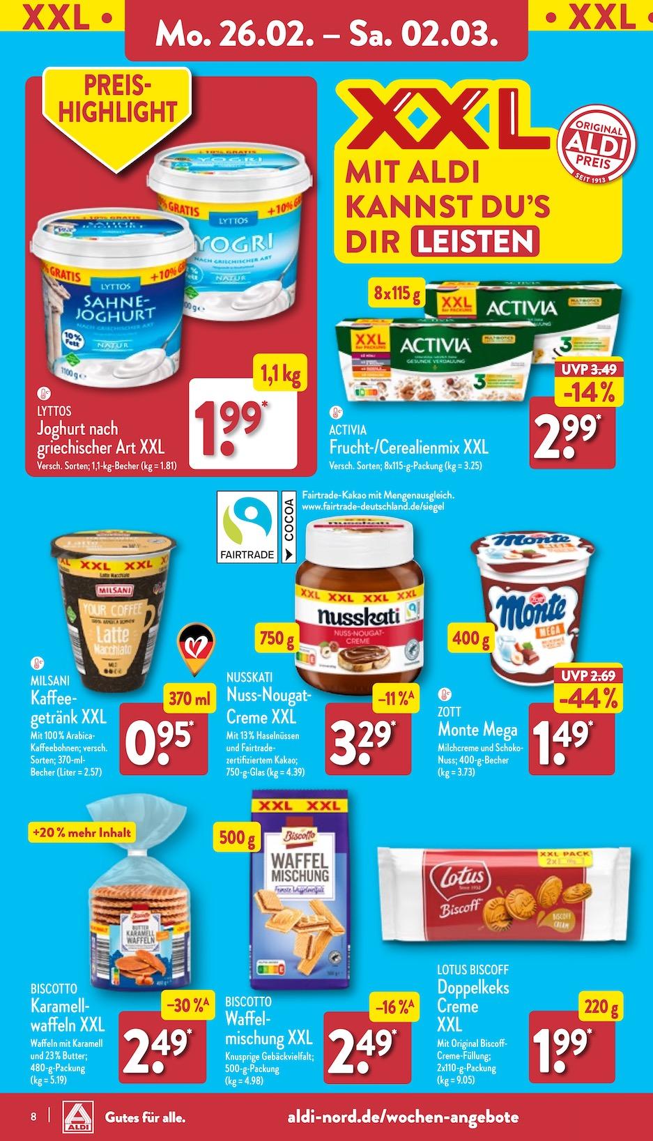 Aldi Aldi Nord Prospekt ab Montag Seite 8