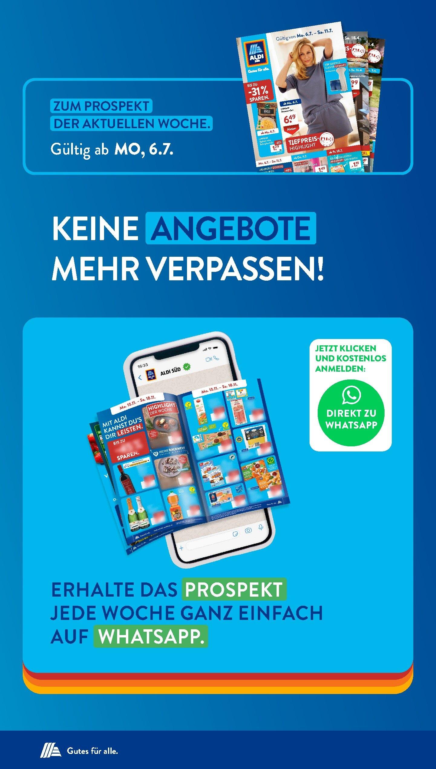 Aldi Aldi Süd Prospekt ab Montag Seite 25