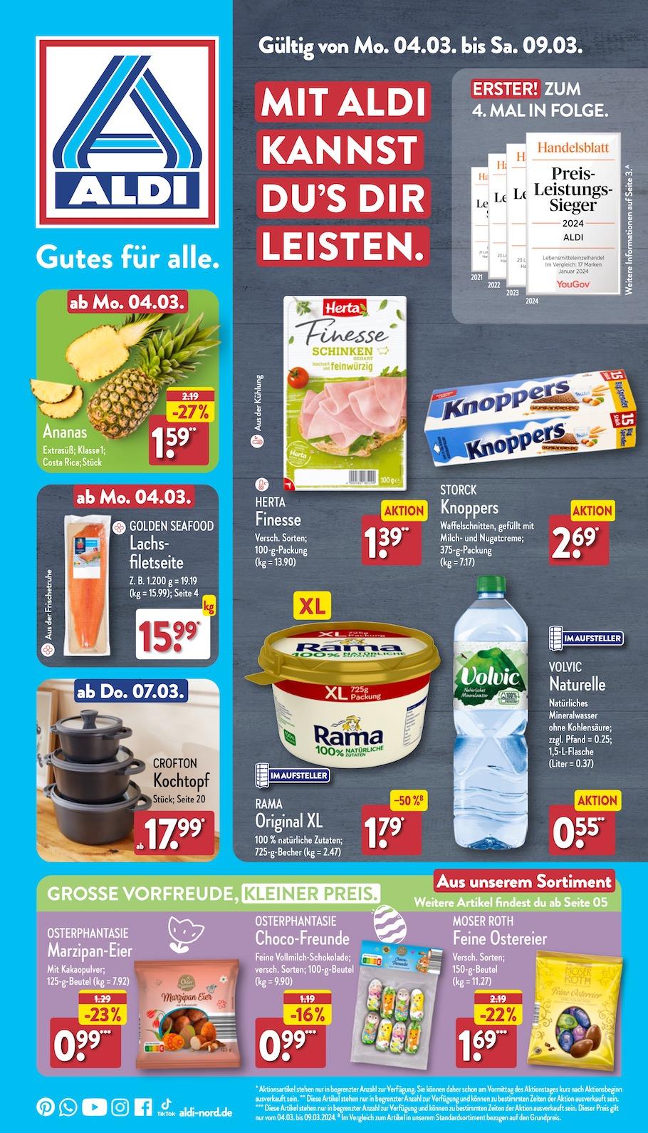 Aldi Aldi Nord Prospekt ab Montag Seite 1