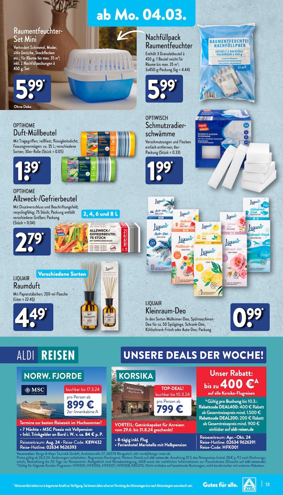 Aldi Aldi Nord Prospekt ab Montag Seite 13