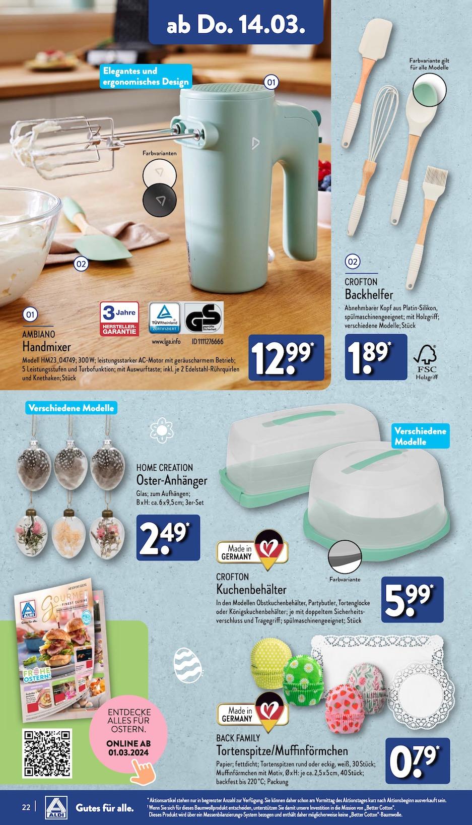Aldi Aldi Nord Prospekt ab Montag Seite 22