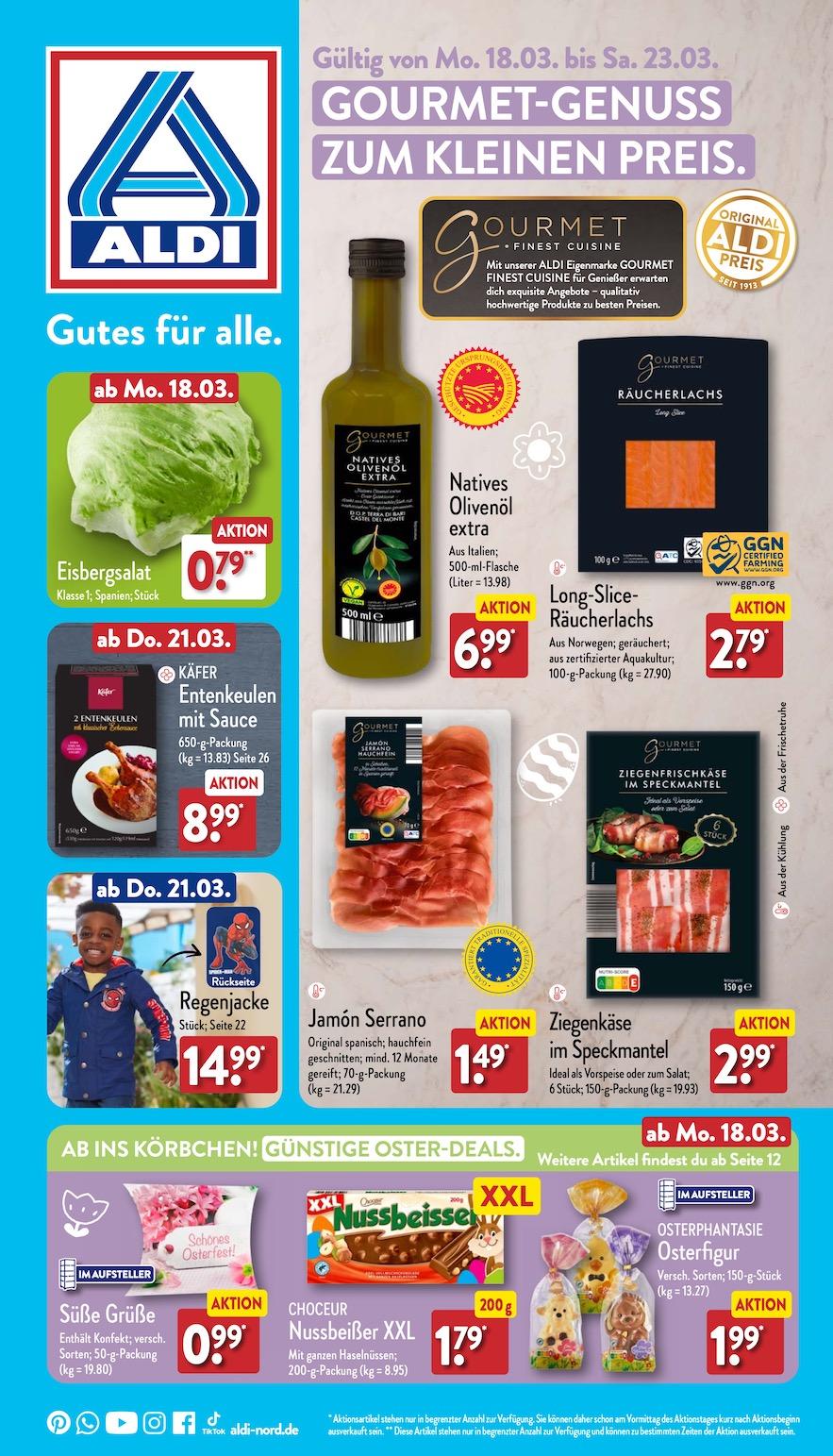 Aldi Aldi Nord Prospekt ab Montag Seite 1