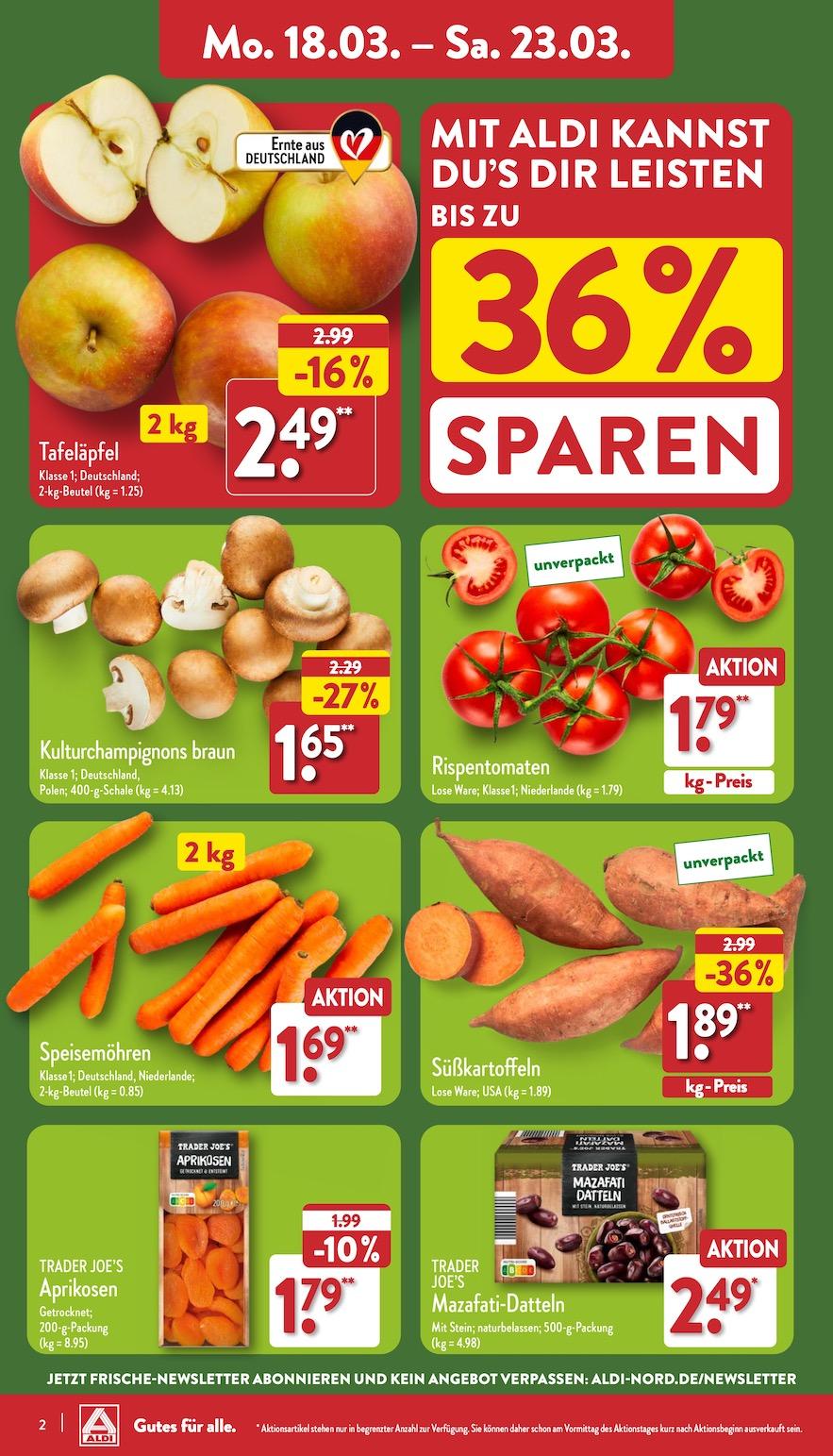 Aldi Aldi Nord Prospekt ab Montag Seite 2