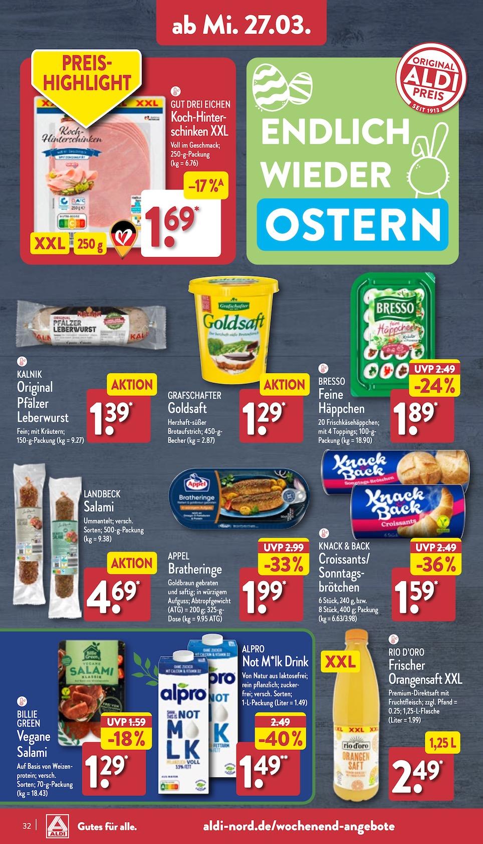 Aldi Aldi Nord Prospekt ab Montag Seite 32
