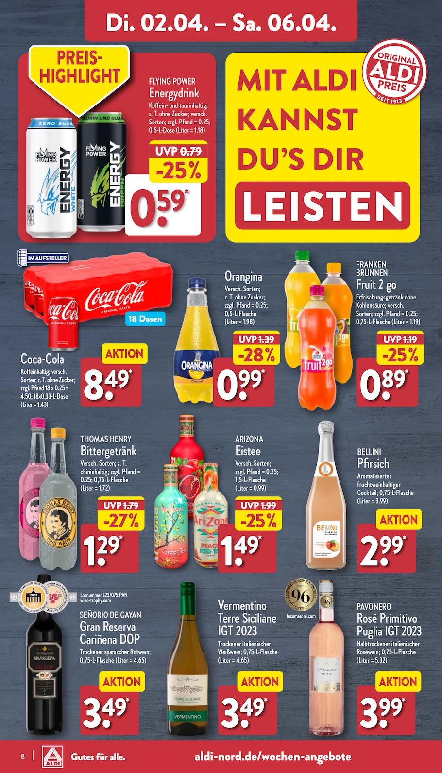 Aldi Aldi Nord Prospekt ab Dienstag Seite 8