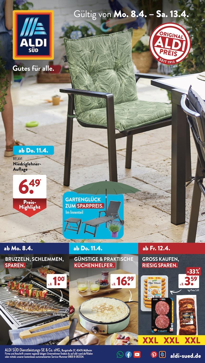 Aldi Aldi Süd Prospekt ab Montag Seite 1