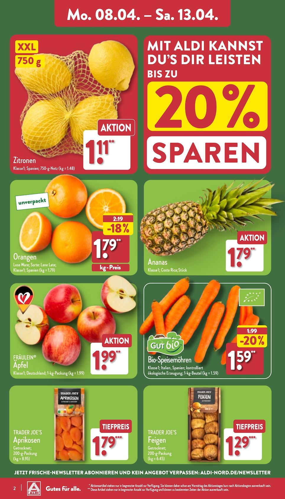 Aldi Aldi Nord Prospekt ab Montag Seite 2
