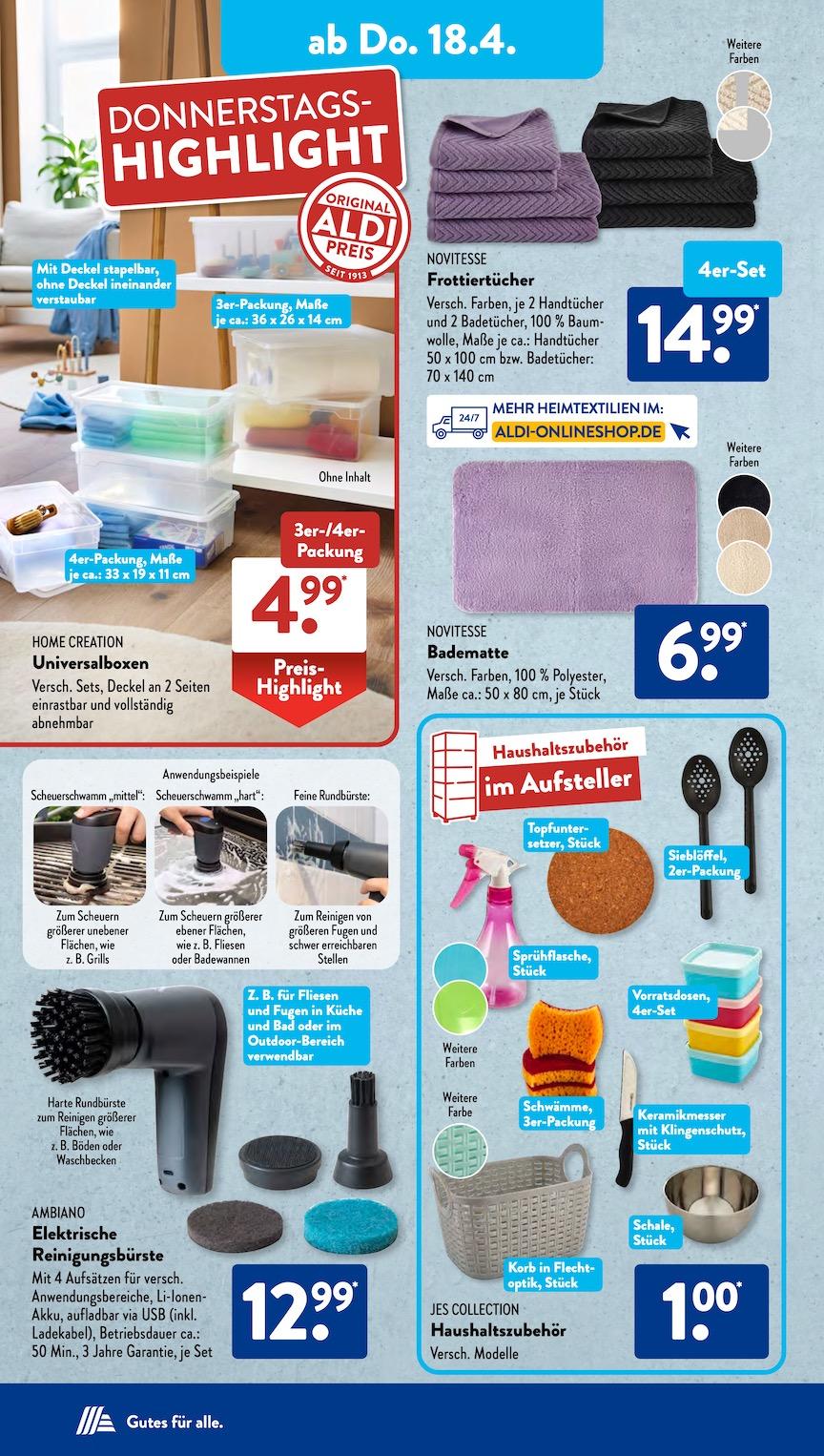 Aldi Aldi Süd Prospekt ab Montag Seite 14