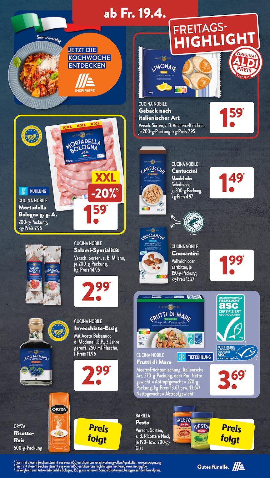 Aldi Aldi Süd Prospekt ab Montag Seite 23