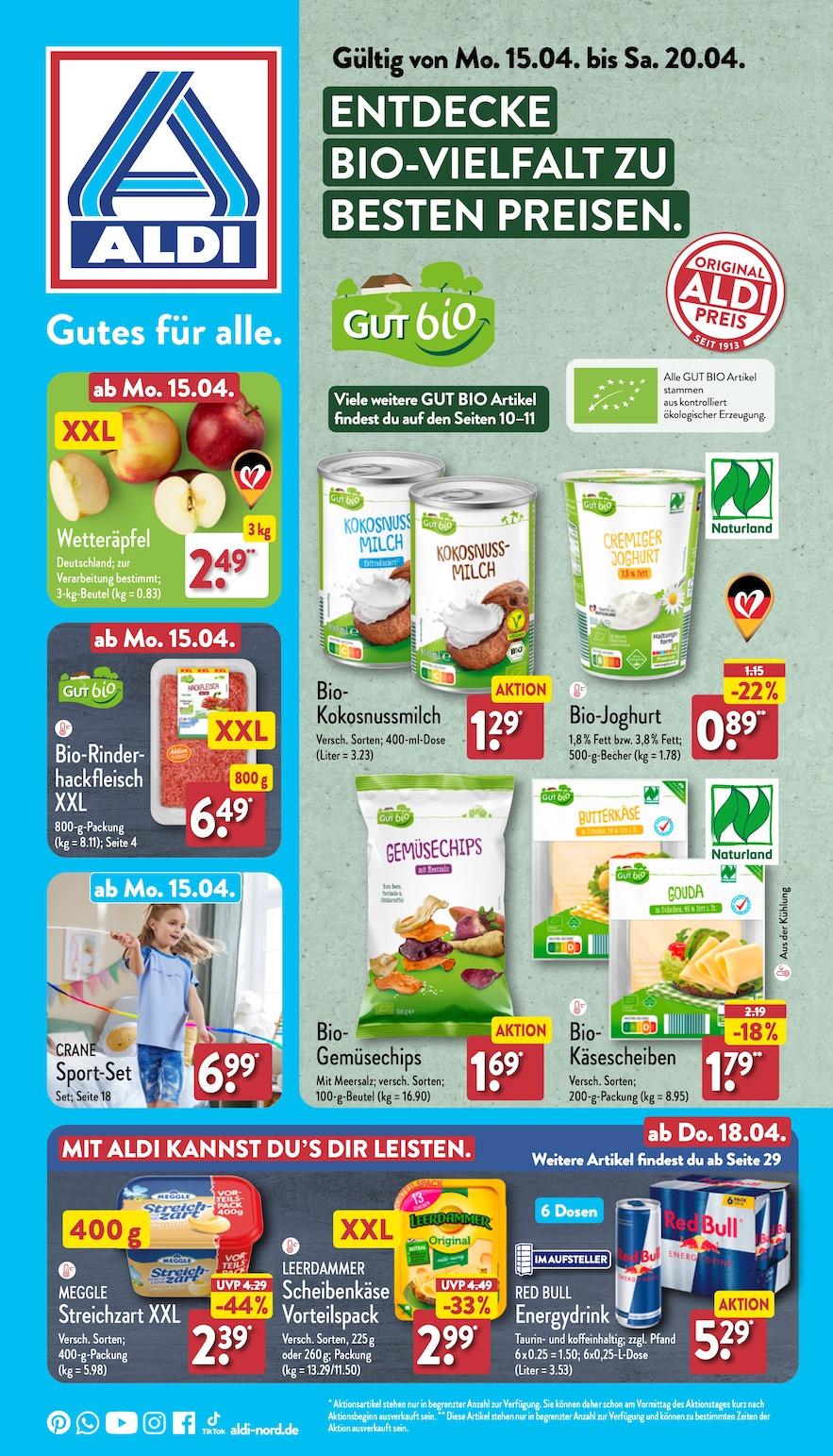 Aldi Aldi Nord Prospekt ab Montag Seite 1