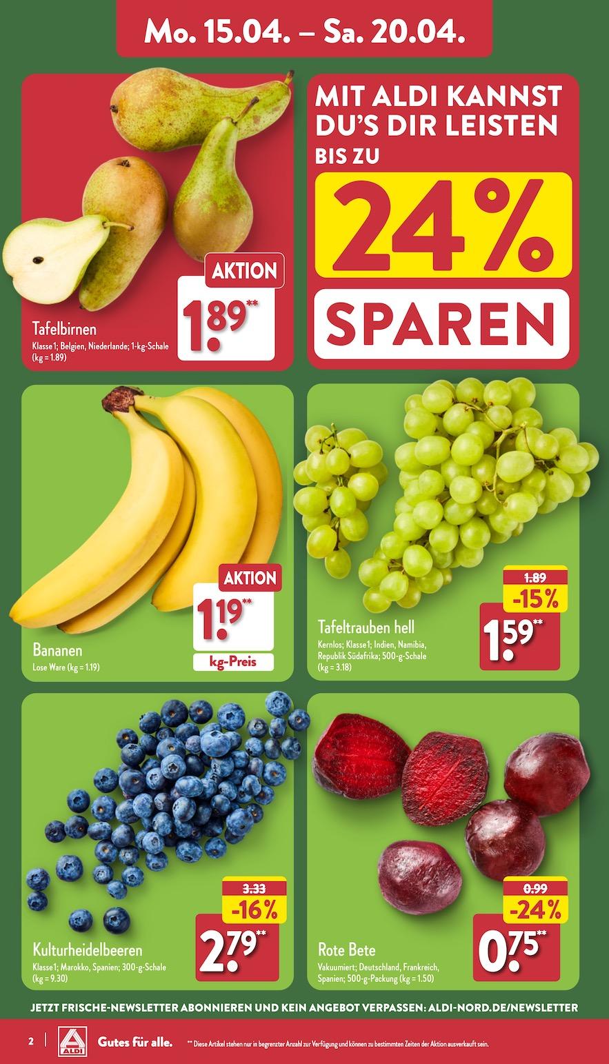 Aldi Aldi Nord Prospekt ab Montag Seite 2