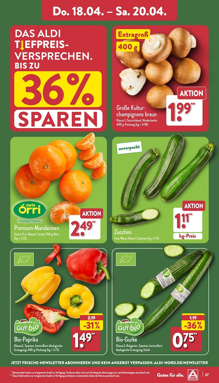 Aldi Aldi Nord Prospekt ab Montag Seite 27