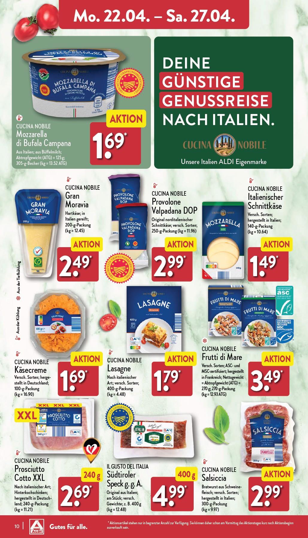 Aldi Aldi Nord Prospekt ab Montag Seite 10