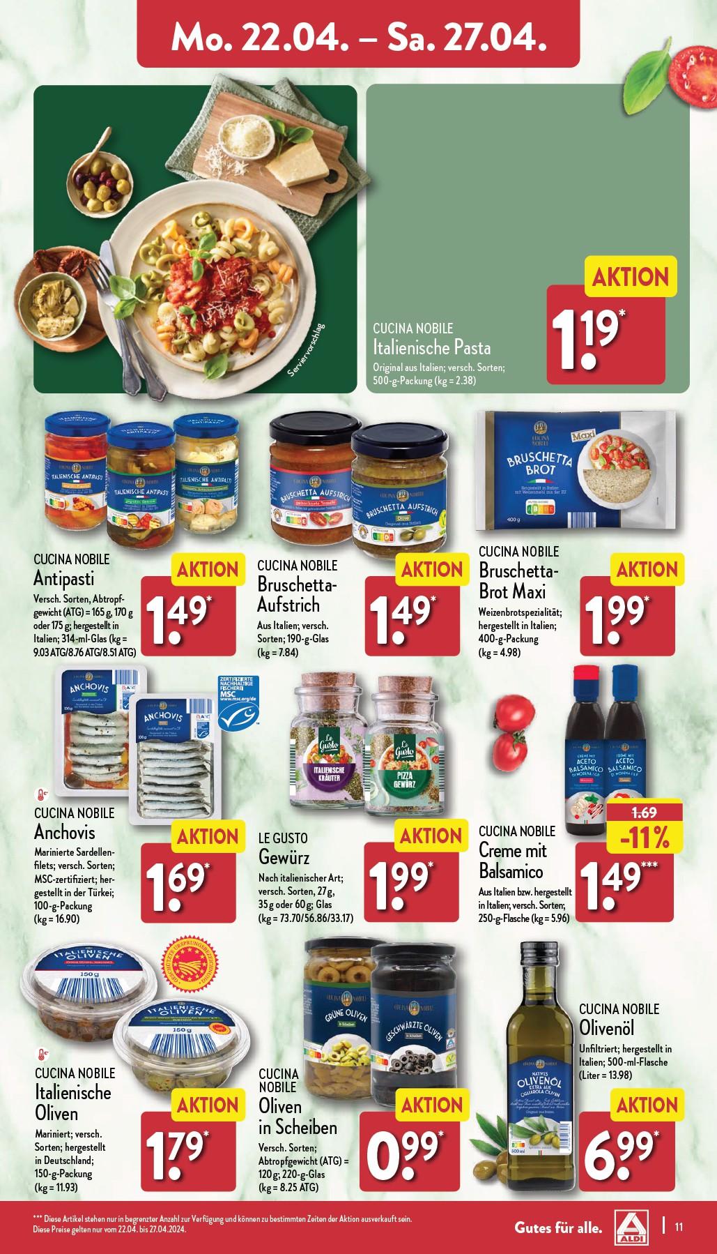 Aldi Aldi Nord Prospekt ab Montag Seite 11