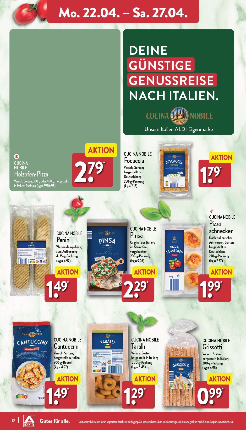 Aldi Aldi Nord Prospekt ab Montag Seite 12