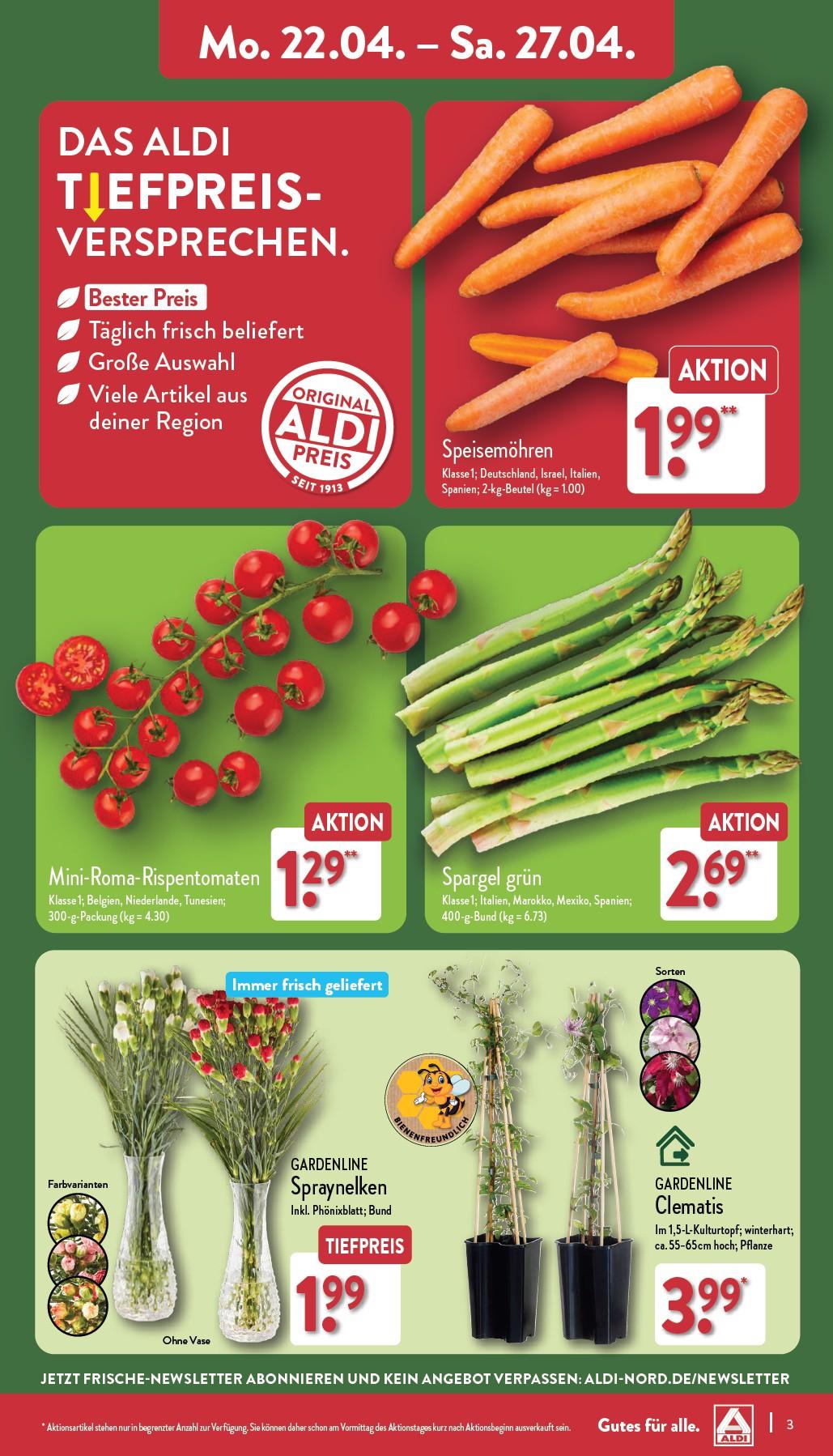 Aldi Aldi Nord Prospekt ab Montag Seite 3