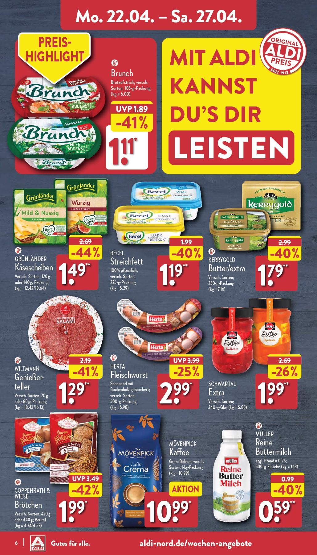 Aldi Aldi Nord Prospekt ab Montag Seite 6