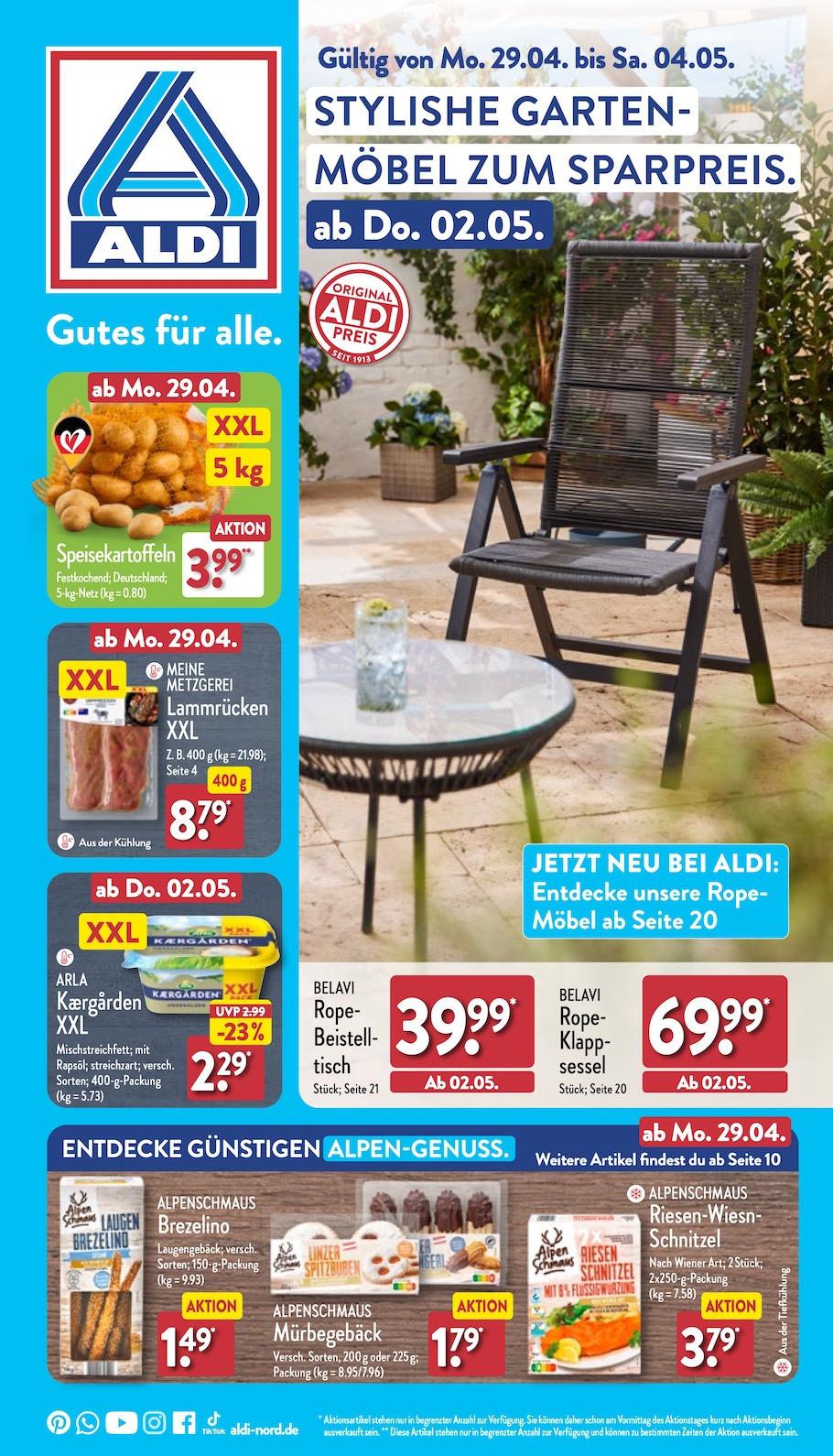 Aldi Aldi Nord Prospekt ab Montag Seite 1
