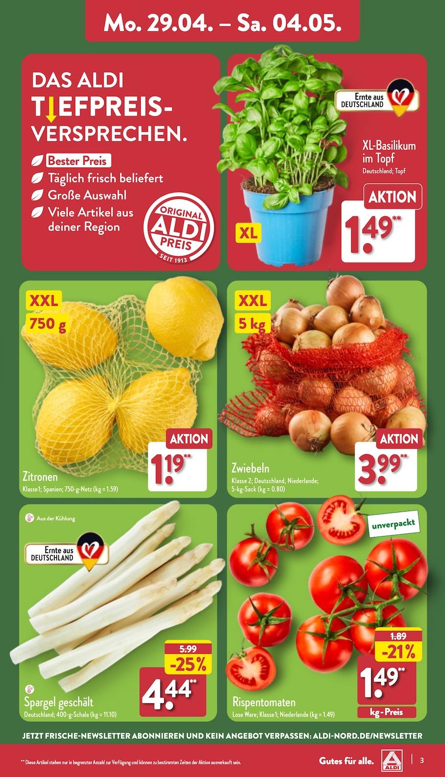 Aldi Aldi Nord Prospekt ab Montag Seite 3