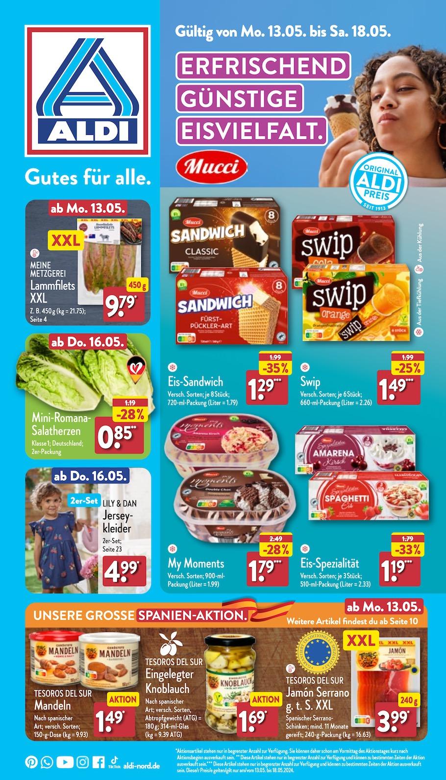 Aldi Aldi Nord Prospekt ab Montag Seite 1