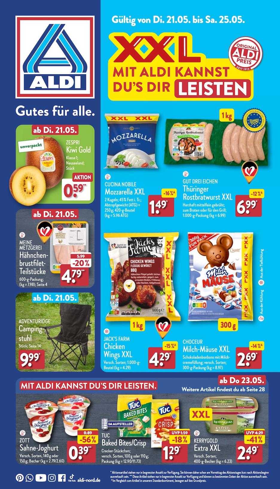 Aldi Aldi Nord Prospekt ab Dienstag Seite 1