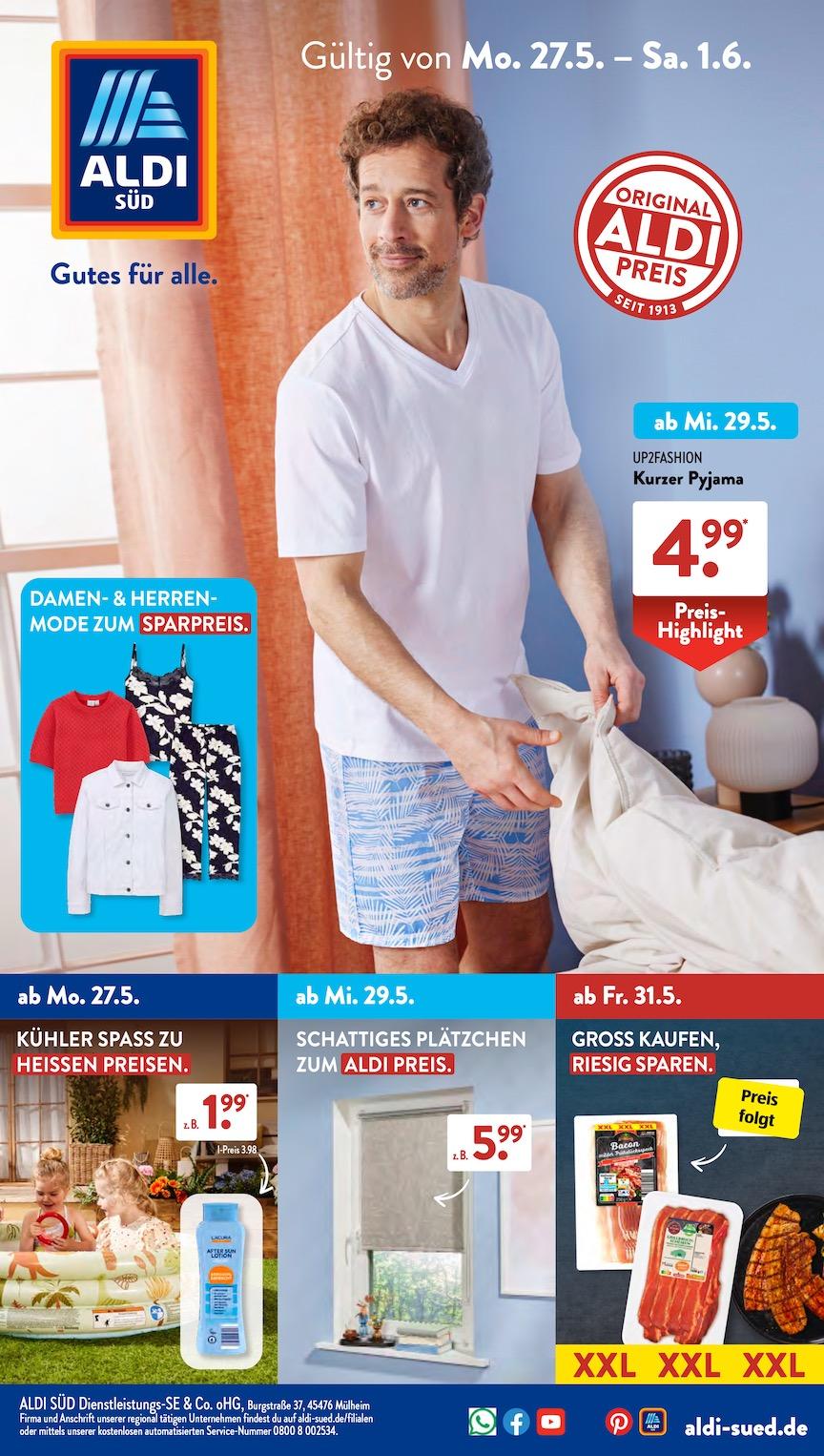 Aldi Aldi Süd Prospekt ab Montag Seite 1