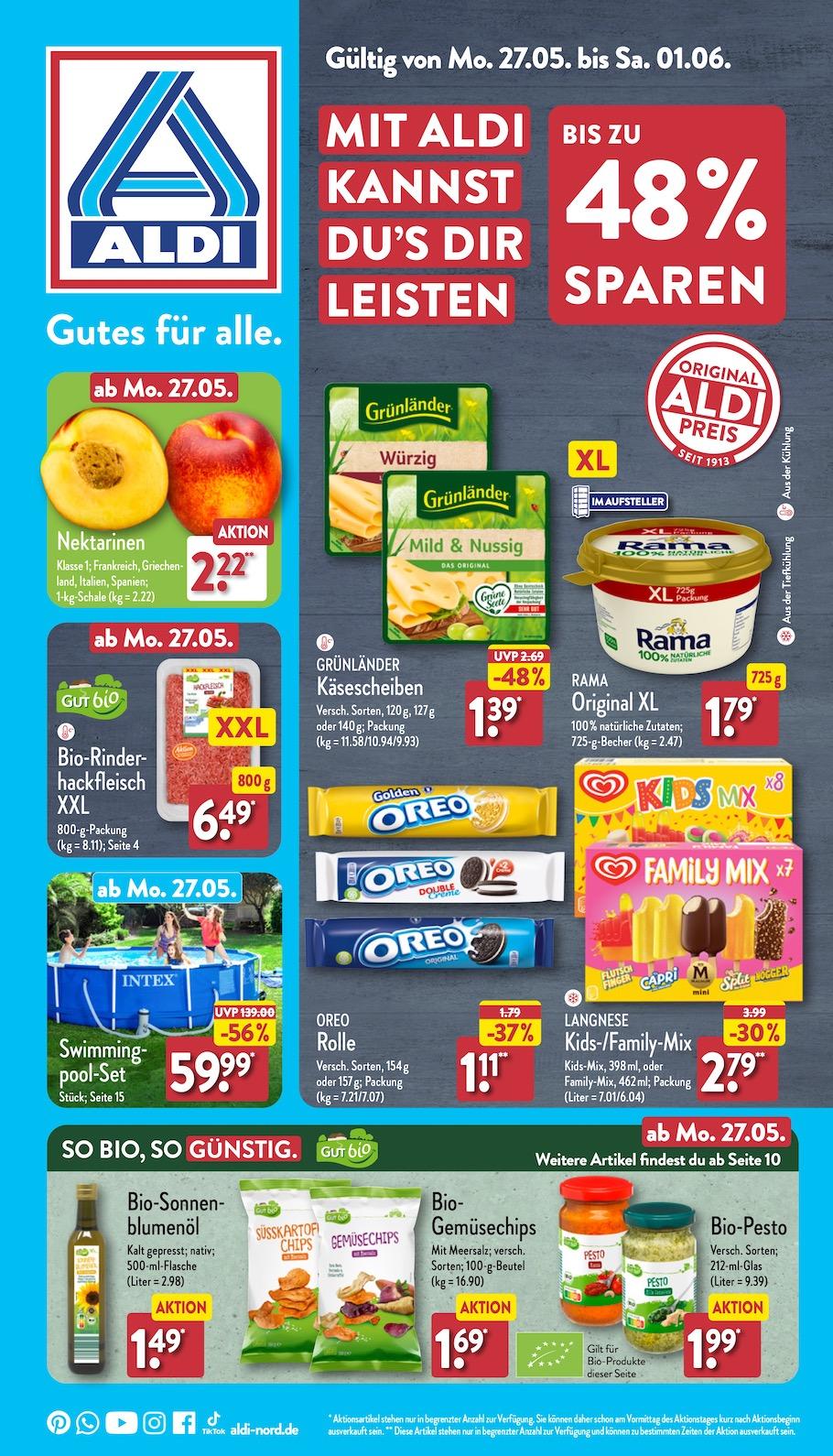 Aldi Aldi Nord Prospekt ab Montag Seite 1