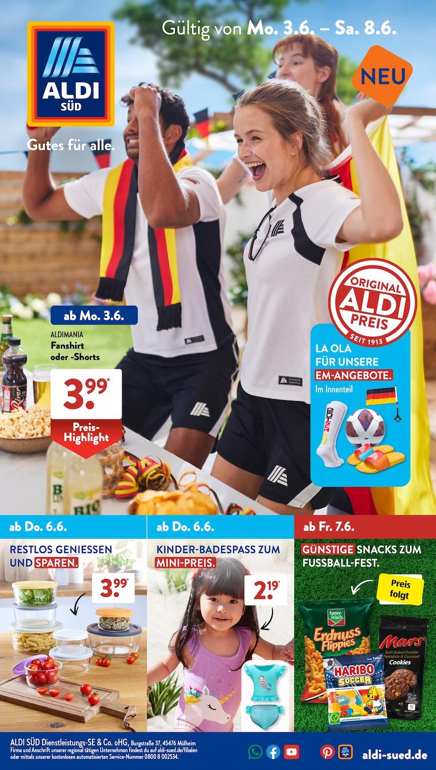 Aldi Aldi Süd Prospekt ab Montag Seite 1